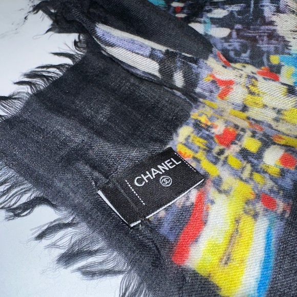 CHANEL SCARF MULTICOLOR - Picture 9 of 10